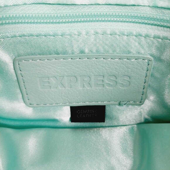 Express Turquoise Leather Shoulder Bag 0184 - Picture 13 of 15